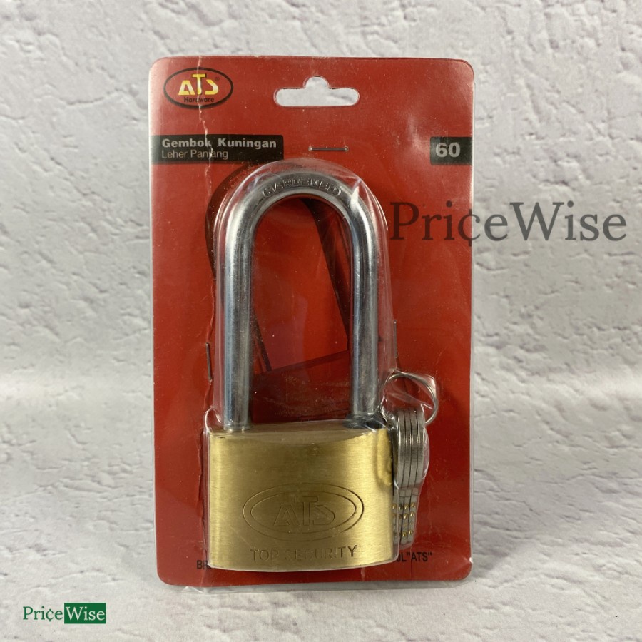 Gembok Kuningan Panjang 60 mm ATS