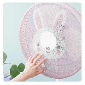 NP-Fan Cover Rabbit Picture - Tutup Kipas Angin Jaring Motif