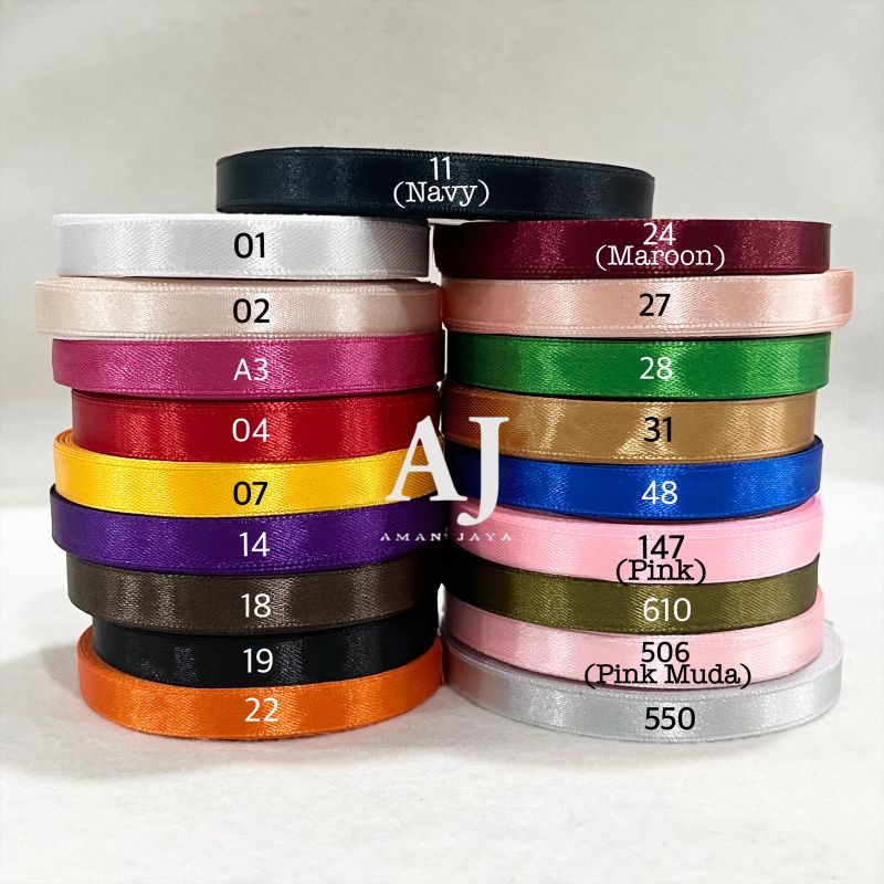 

Pita Satin 3/8 Inch / Pita Saten 1 cm
