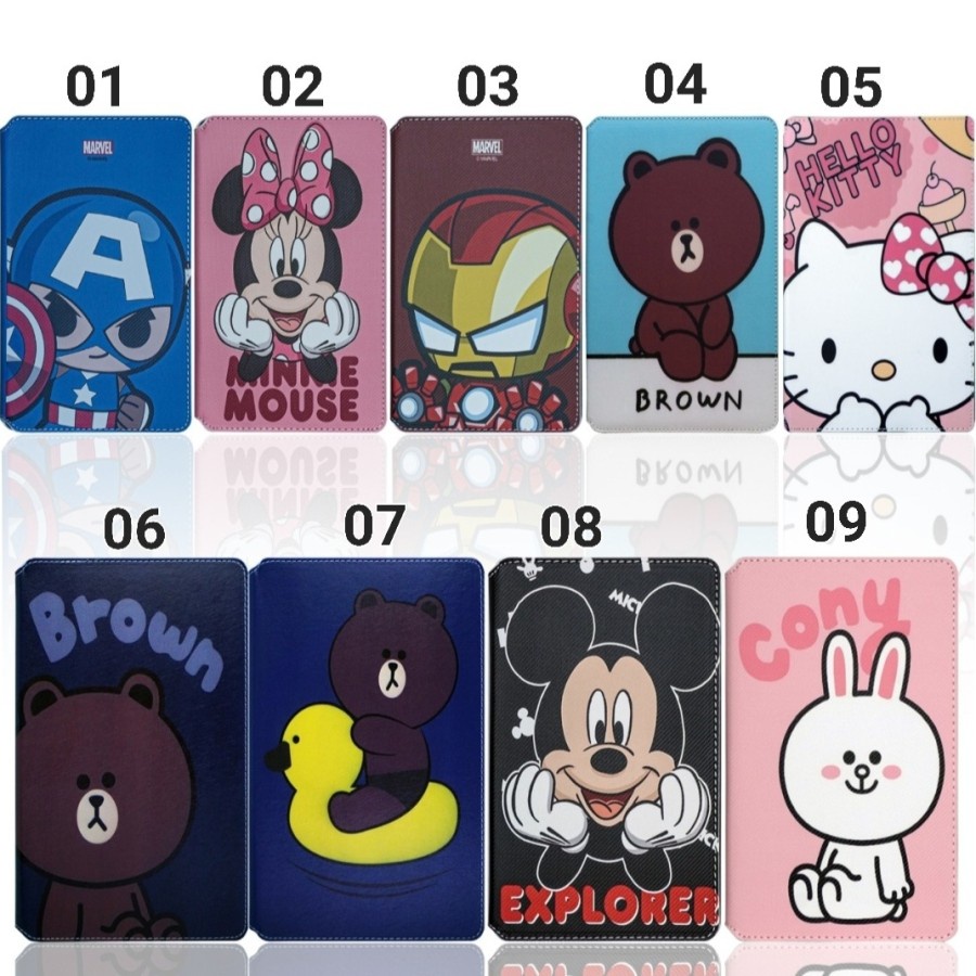 FLIP BPPK COVER MOTIF TAB SAMSUNG A8 2019 T295 / FLIP COVER JELLY CASE MOTIF T295