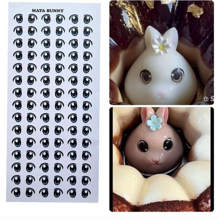 

B95 Edible Stamp / edible picture / stiker makanan / mata / emoji / face 1 BIG DISKON ↫