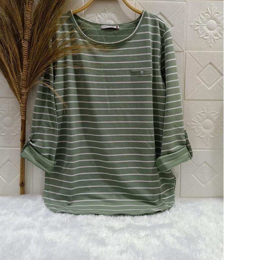 ❆ (SALUR) Kaos Salur Baby Terry / Kaos PHENOMENAL / FENOMENAL  / Kaos Lengan Panjang / Kaos Garis ✹