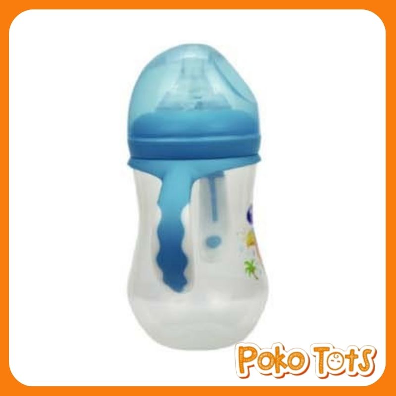 Baby Safe Milk Flow System Bottle Handle 260ml Botol Susu Bayi Wide Neck WHS