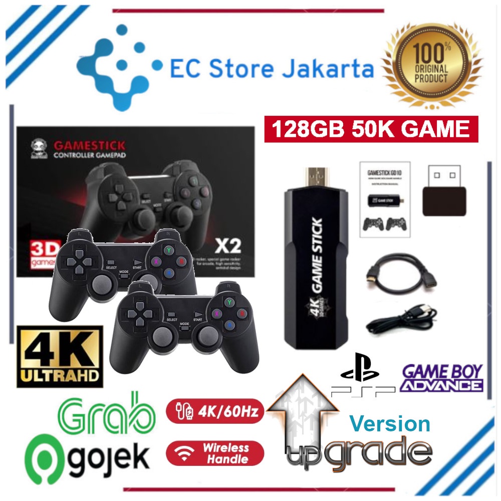 Game Stick 4K Gen 2 HDMI TV Retro Game Classic PSP Controller Gamepad Wireless