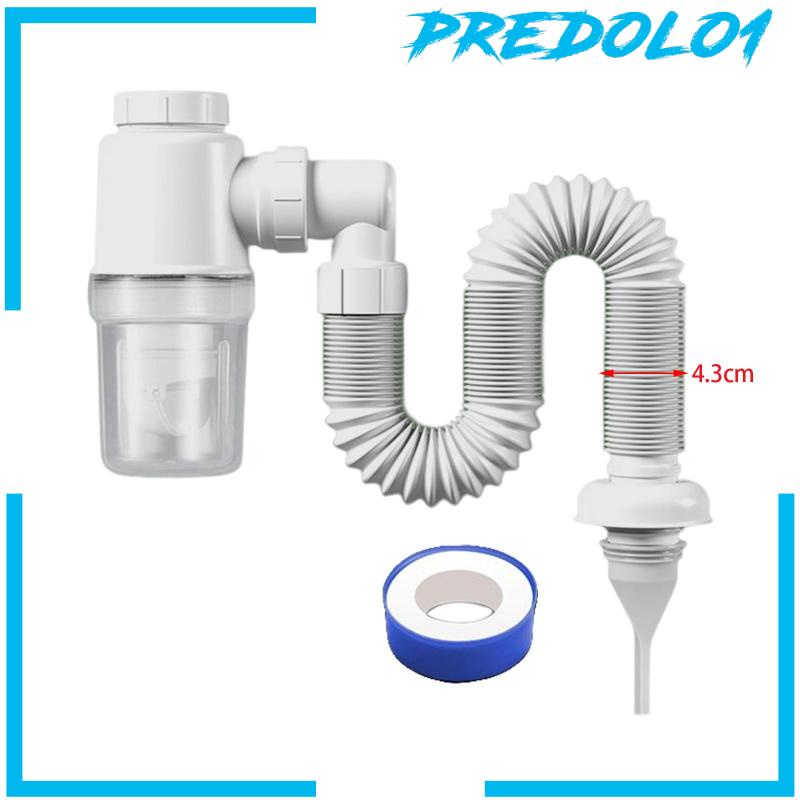 [Predolo1] Set Pipa Pembuangan Wastafel Profesional Tabung Drainase Accs Dapat Diperluas Untuk Rumah