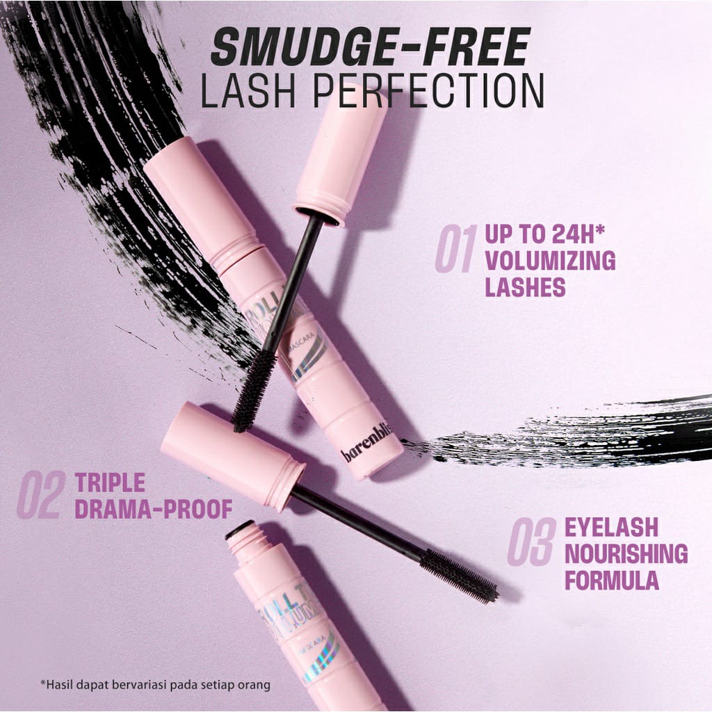 [ORI BPOM] BNB barenbliss Korean Roll To Volume Mascara 「Long Lasting Waterproof Smudgeproof」| BNB Barenbliss Korean Roll To Volume | Mascara | Waterproof Smudgeproof Mascara