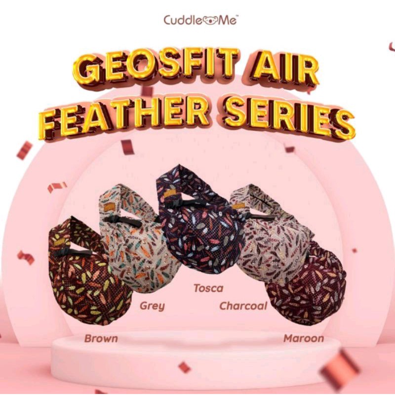 Gendongan Terbaru Cuddle Me GEOSFIT AIR Gendongan Bayi Samping dengan 4 posisi