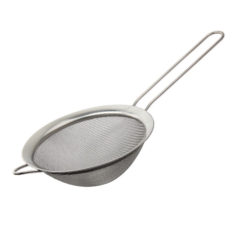 Saringan Serok Teh Kopi Minyak Tepung Stainless Jumbo Ukuran 18cm, 20cm, 22cm, 24cm