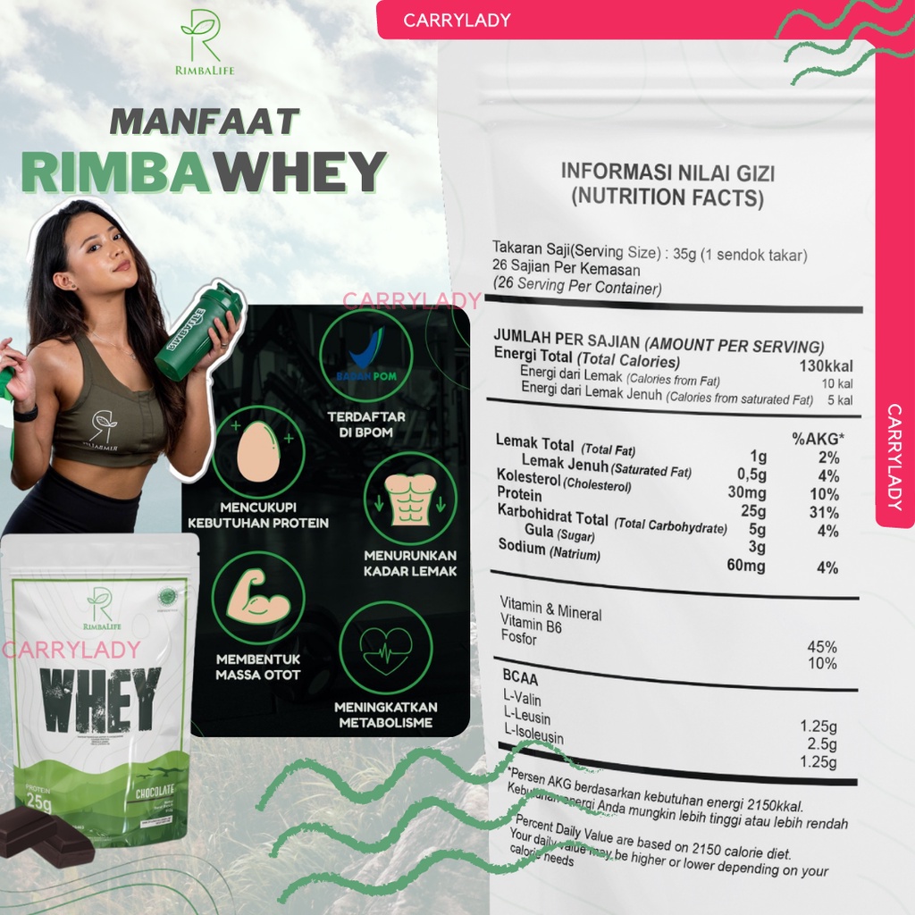 RIMBALIFE WHEY PROTEIN 2 LBS 900 GRAM GR RIMBA WHEY 2LBS 3LBS 1.3KG RIMBAWHEY LIFE CUTTING