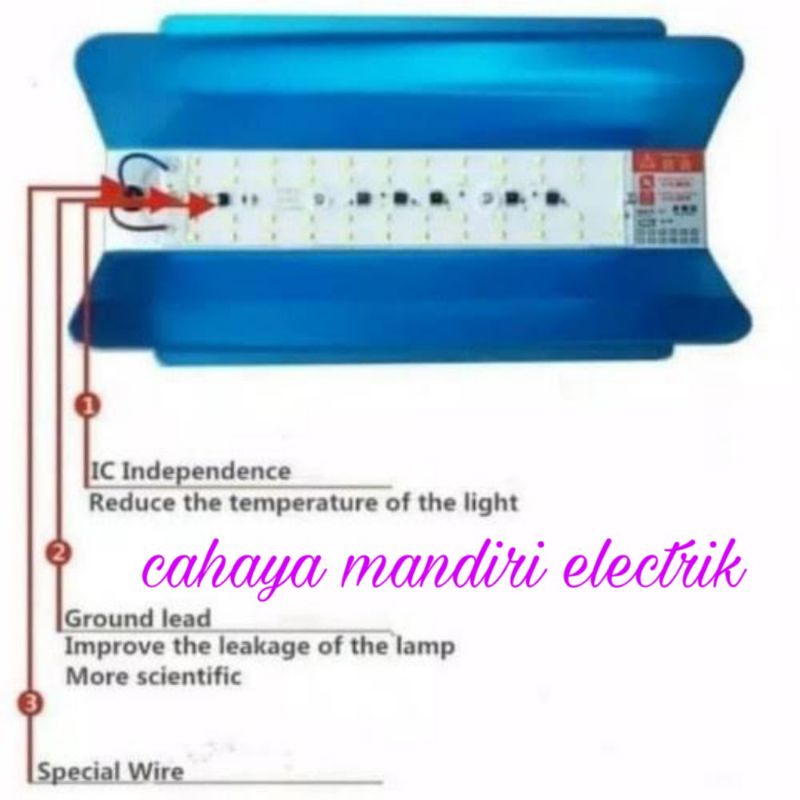 lampu tanning arwana / lampu tanning louhan LED 50 Watt 6000 k kelvin
