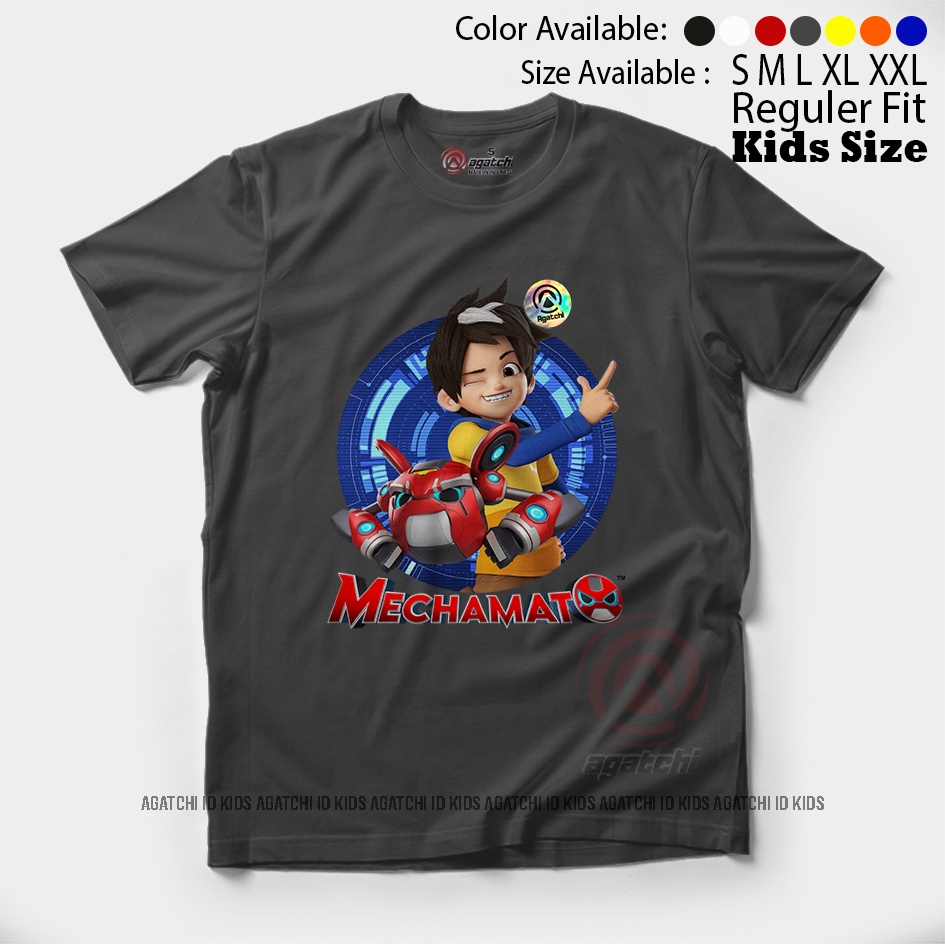 Baju Kaos Atasan Anak Laki - Laki Agatchi Motif Mechamato