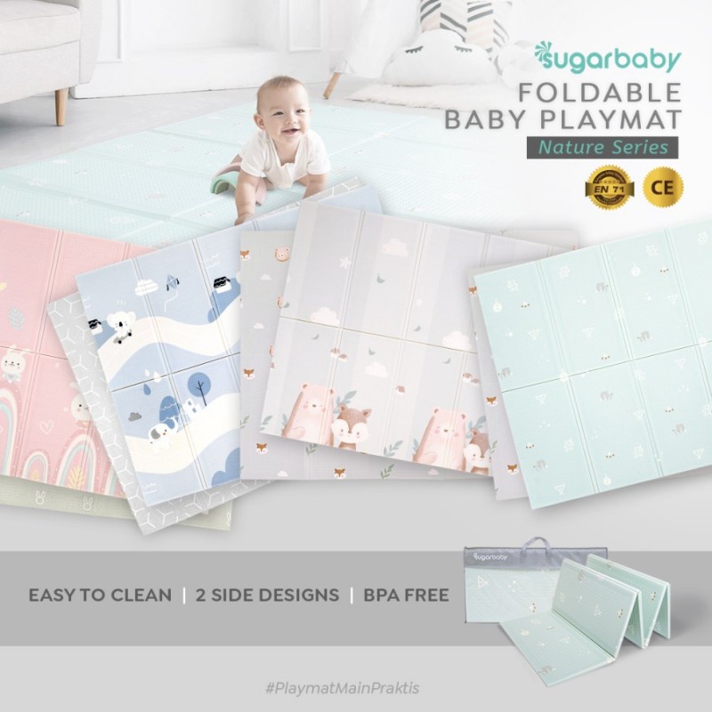 Sugar Baby Foldable Baby Playmat Nature Series Playmat Lipat Anak