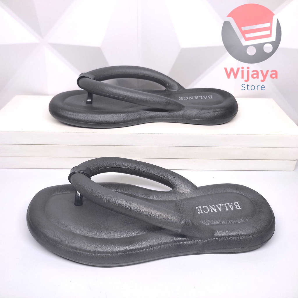 Sandal BALANCE 8387 Wedges Slop Wanita Sendal Slide Selop Bling-blink Import Cewek Perempuan