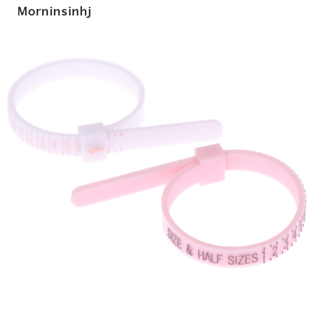 Mornin Pengukur Cincin Plastik Ukur Profesional Ring Sizer Tester Asli Ukuran US id