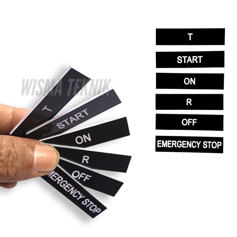 Nameplate Metal Panel Listrik WISTRA NPL1250