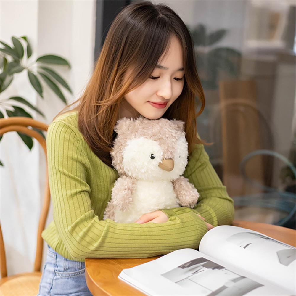 Timekey Lucu Berbulu Mainan Mewah Boneka Kartun Hewan Bayi Menghibur Mainan Bunny Chick Domba Burung Hantu Beruang Rubah Boneka Dekorasi Rumah Untuk Anak Kids B7V9