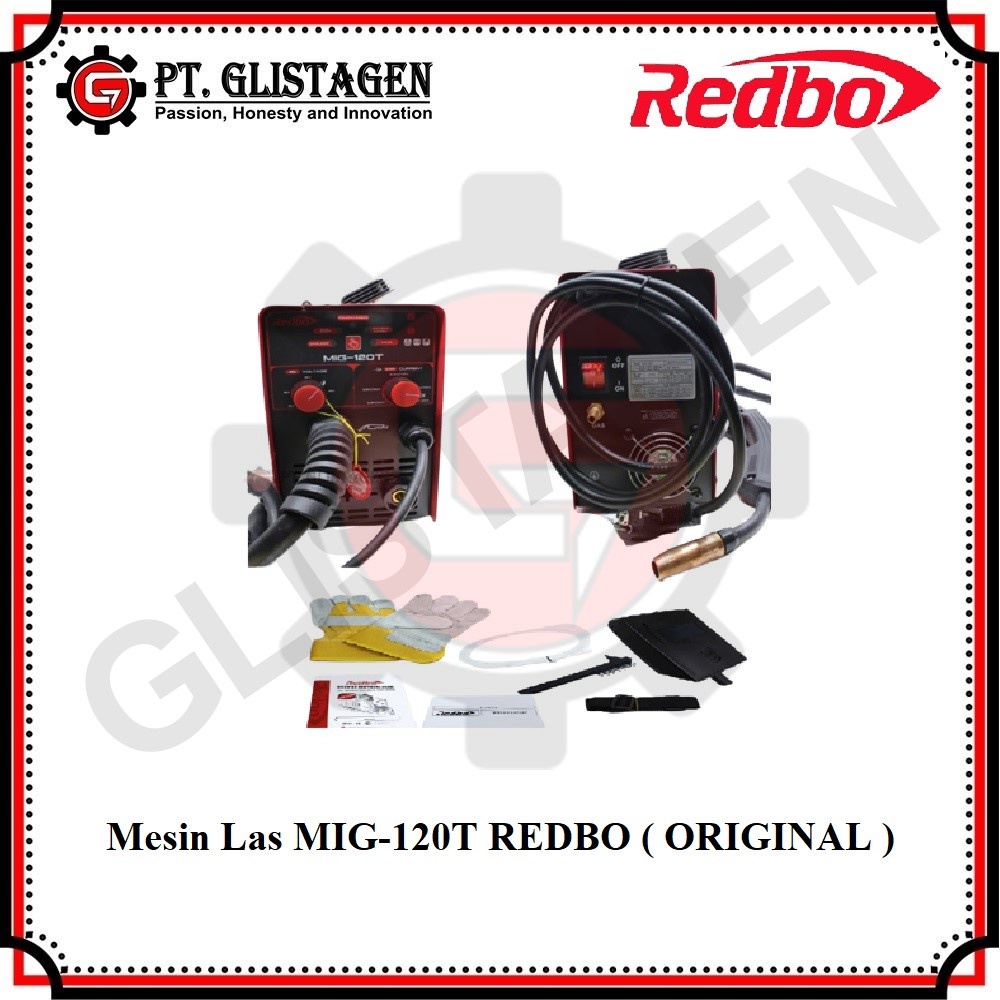 REDBO MIG 120T Mesin Las MIGi 120T Redbo + Kawat Flux 1KG