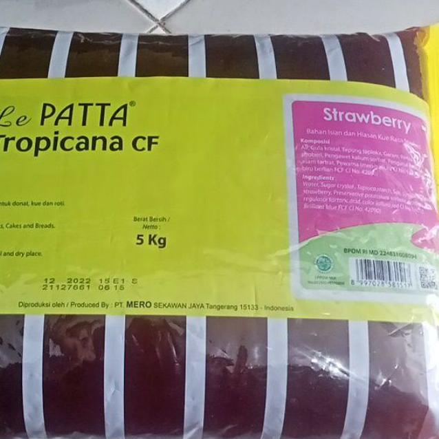 

♘ selai strawberry lepatta cf 5kg slai 1pak ❇