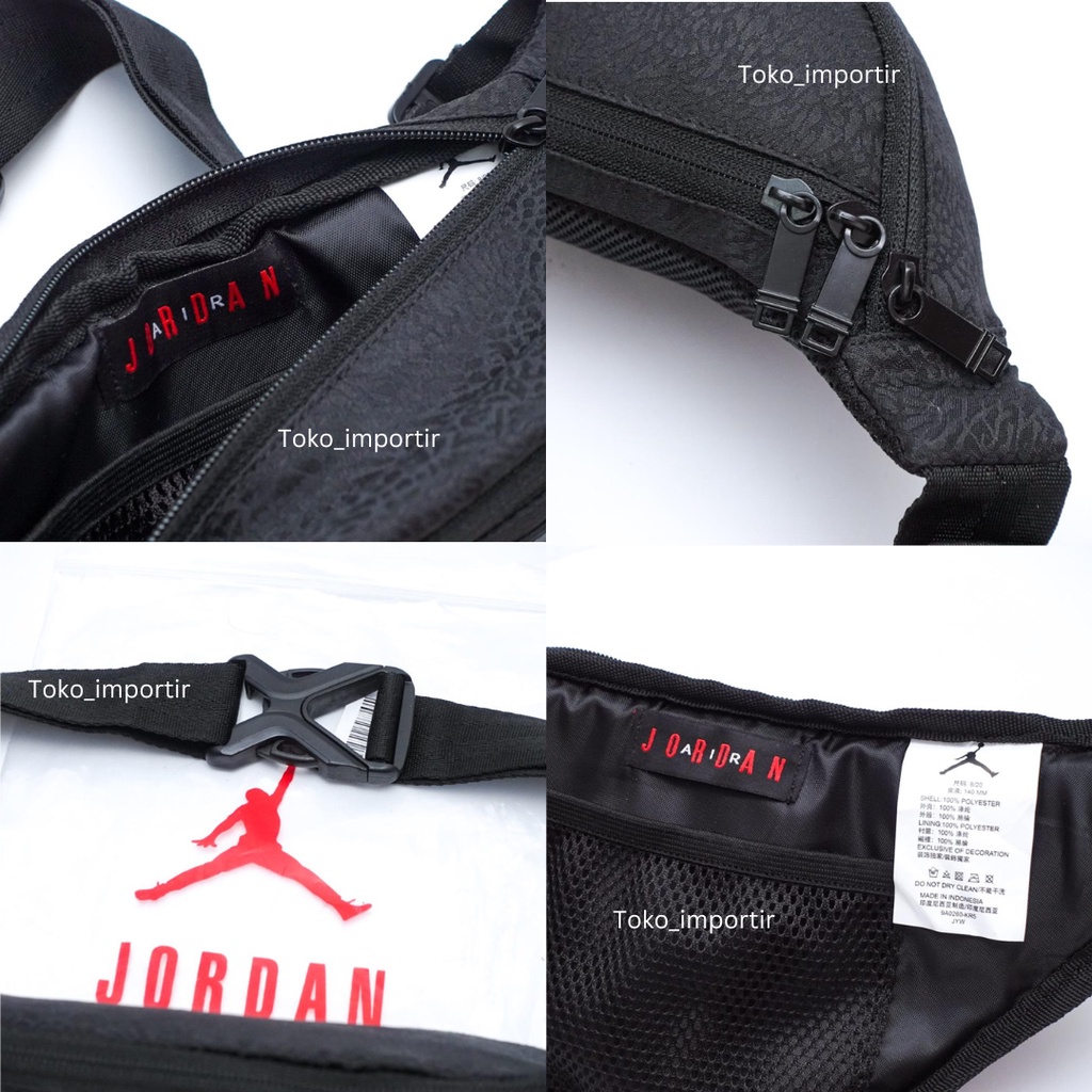 Waistbag Air Jord4n Burst Crack Tas Pinggang Pria Mirror Original