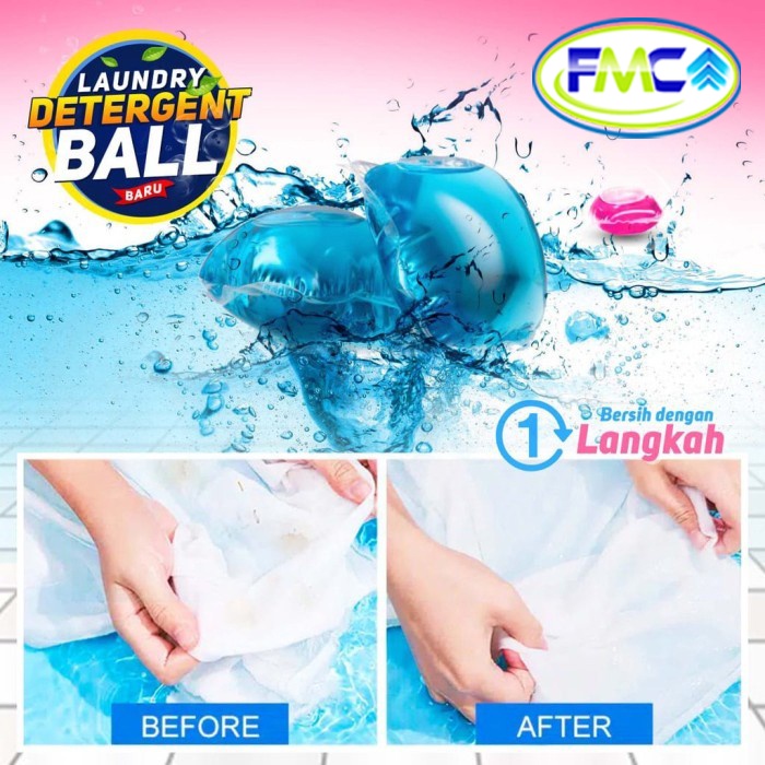 Sabun Cuci Baju Laundry Gel Ball Mesin Manual Bersih Anti Noda Praktis Aman Murah