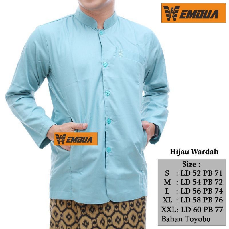 BAJU KOKO TROMPAH SEMI JAZ /BUSANA MUSLIM PRIA AMMU COLLECTION ORIGINAL 100%