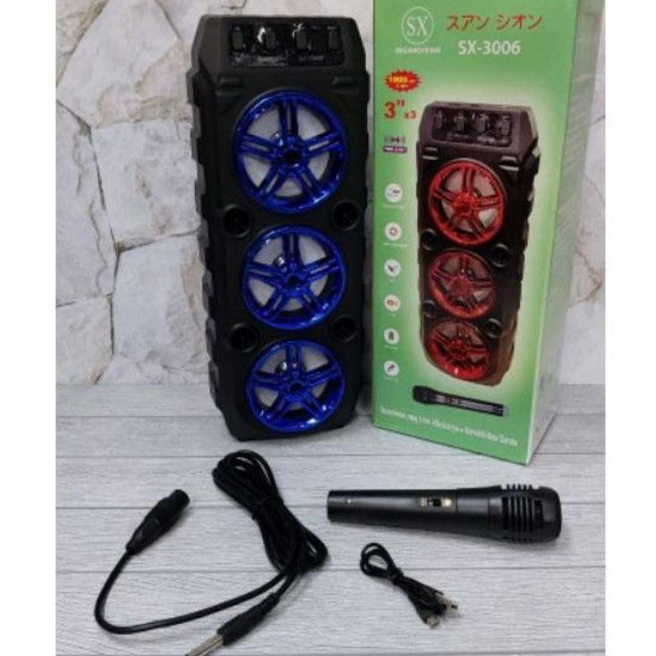 ◄ COD Speaker Bluetooth Portable SX 3006/Sonia 8571/Sonia 6589/Sx 2006 Free Mic Karaoke X-Bass//Salo