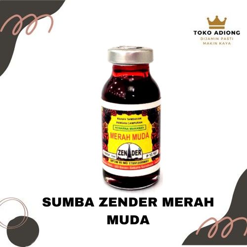 

PEWARNA MAKANAN ZENDER - Merah Muda 15 ml