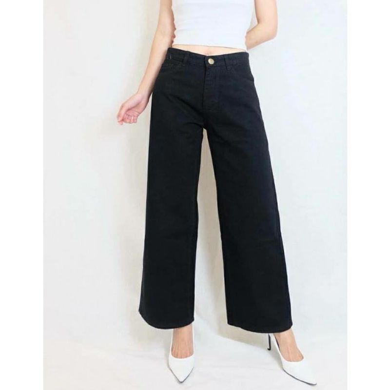 HIGHWAIST KULOT  MOZZA JEANS WANITA