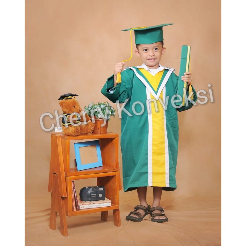 Toga Wisuda Premium New Arrival Anak TK/Paud