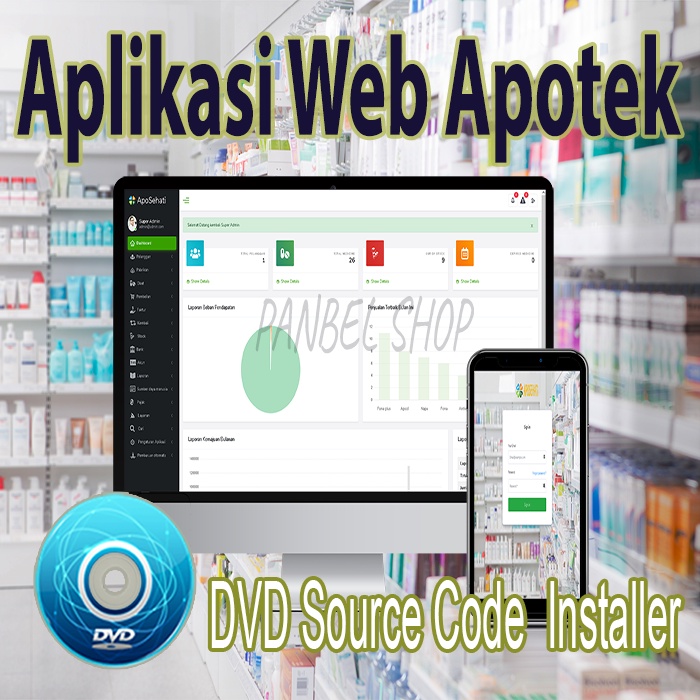 Aplikasi Web Apotek & Toko Obat with POS (Source Code)