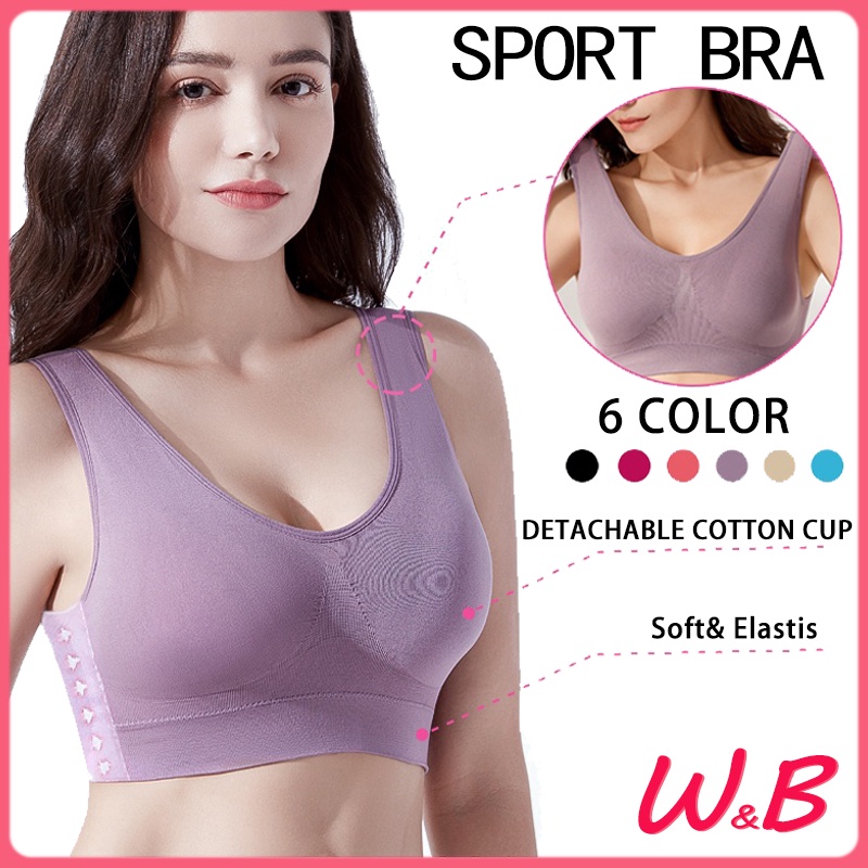 Sport Bra Seamless Tanpa Kawat Push Up Colorful bra Olahraga Wanita Stretchable 811