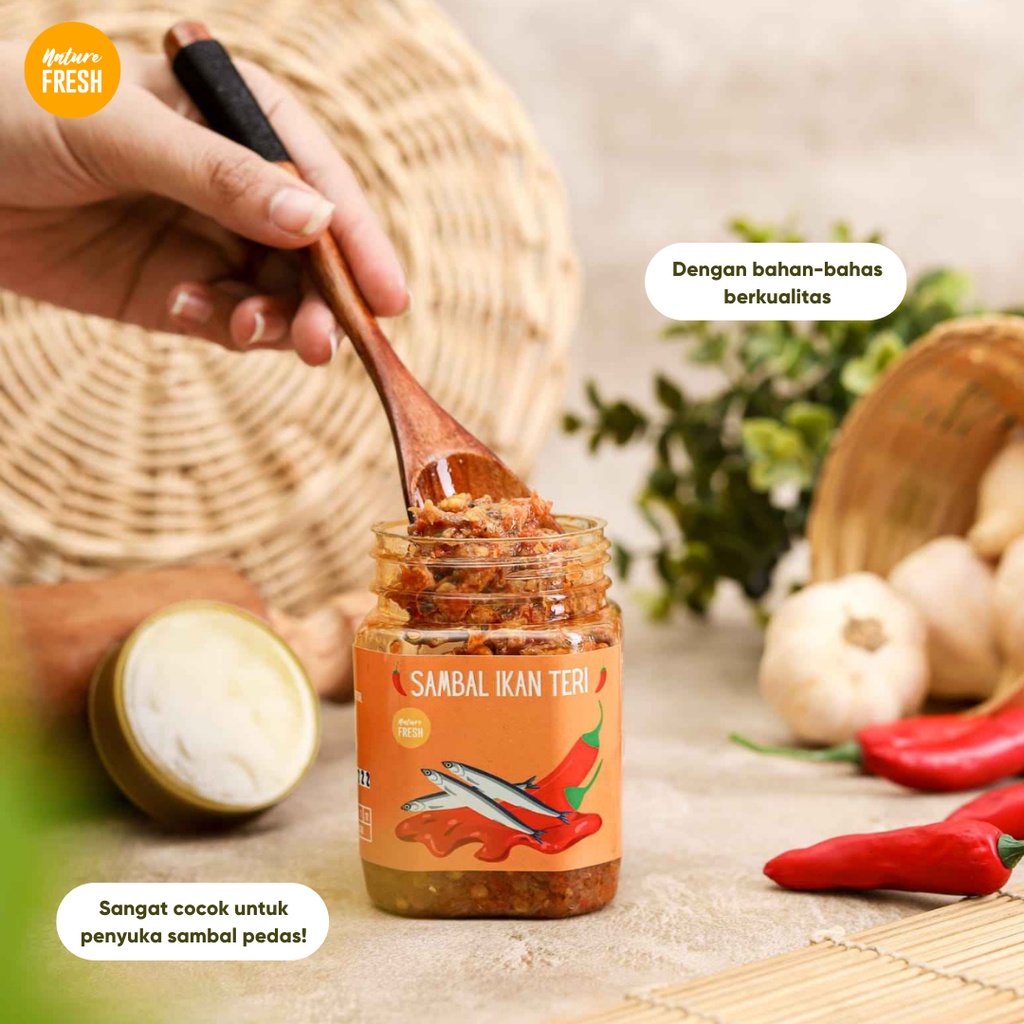 Nature Fresh Sambal Premium Sambal Bawang - Teri - Ijo - Cumi Chili