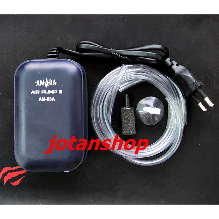 PAKET AMARA AM 03A Mesin Pompa Udara Aerator 1 Lubang AM03A Aquarium Air Pump airpump AM03 A 03 A