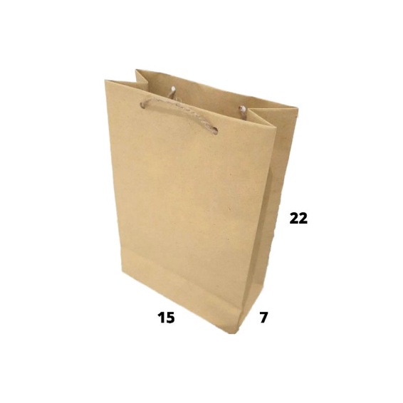 

Paper Bag Polos Coklat Kecil 15x7x22 / Paper Bag Murah / Tas Kertas / Kantung Kertas
