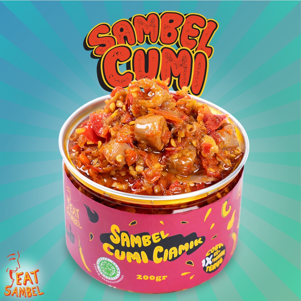 

READY STOK KEMASAN BARU Eat Sambel Cumi Ciamik 150gr - Best Seller