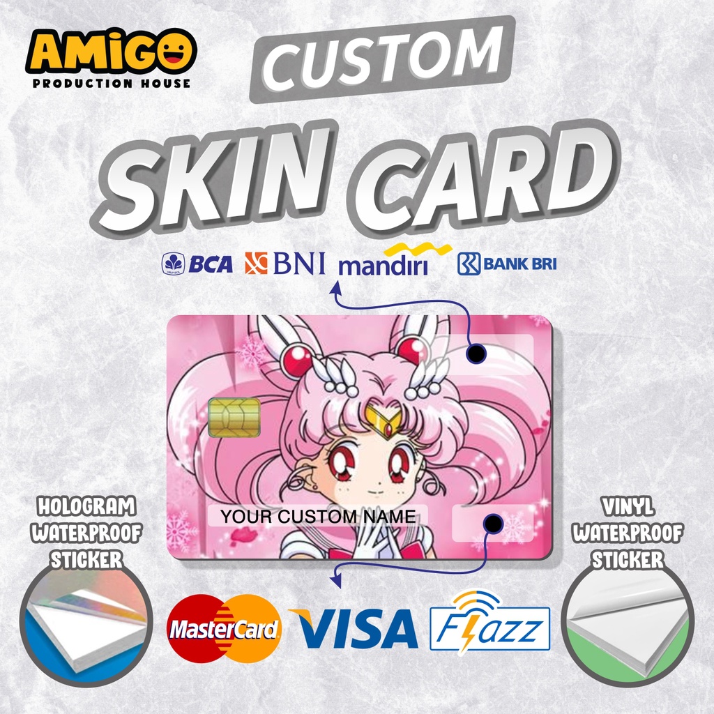

STICKER HOLOGRAM SAILOR MOON STICKER SKIN CARD STIKER HOLOGRAM UNTUK KARTU CUSTOM