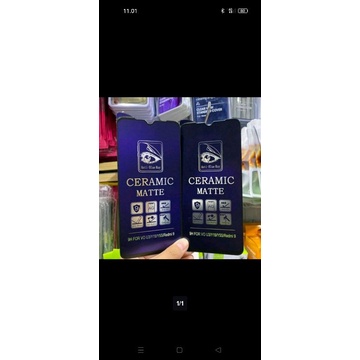 TEMPER GLAS BLUE CERAMIC MATTE ANTI GORES FOR INFINIX SMART 5