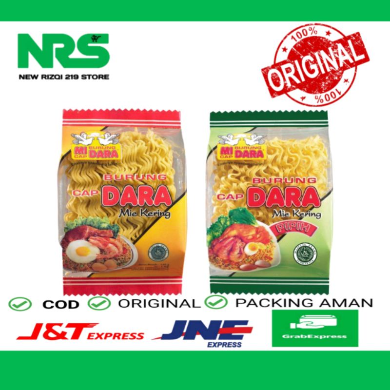 

Mie Burung Dara Pipih 140 gr Mie Kering Cap Burung Dara