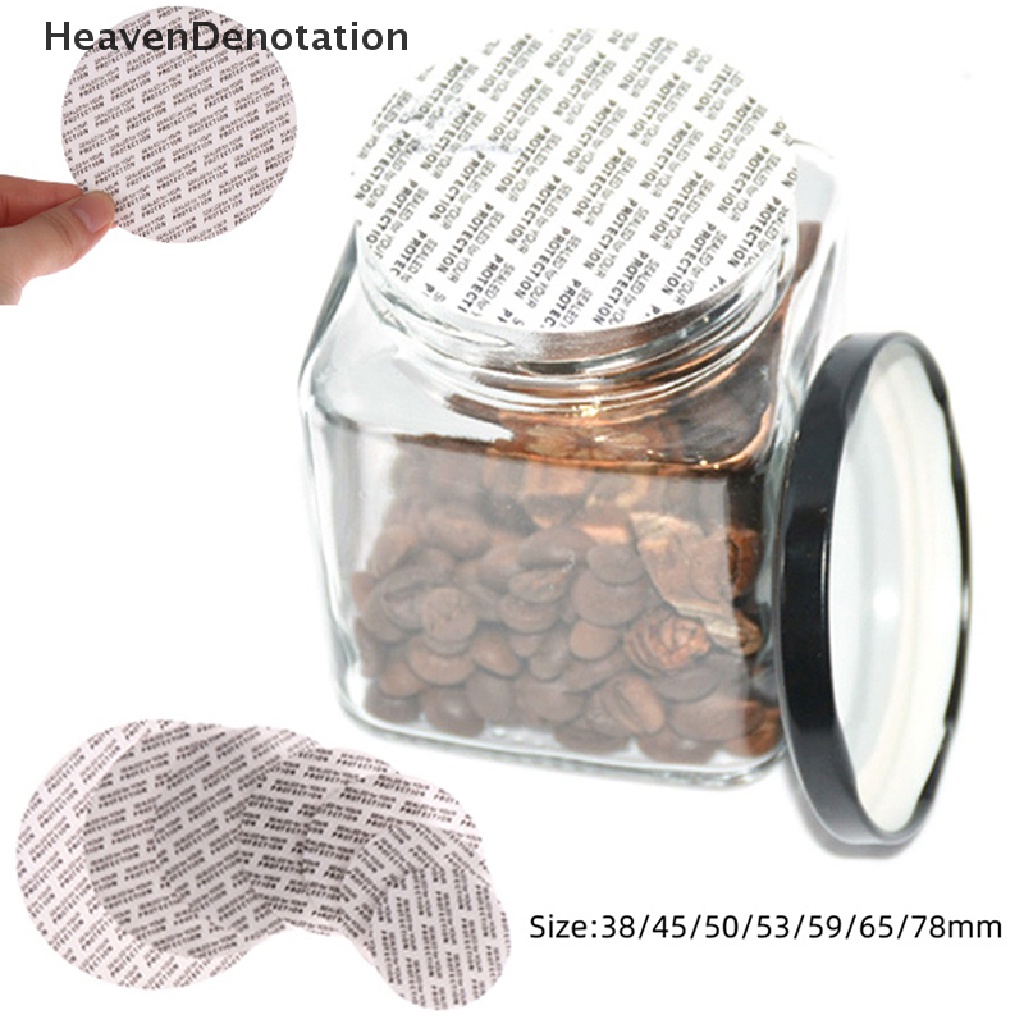 [HeavenDenotation] 200pcs Pressure Sensitive Seal Tutup Botol Toples Kosmetik Tamper Resistant Seal HDV