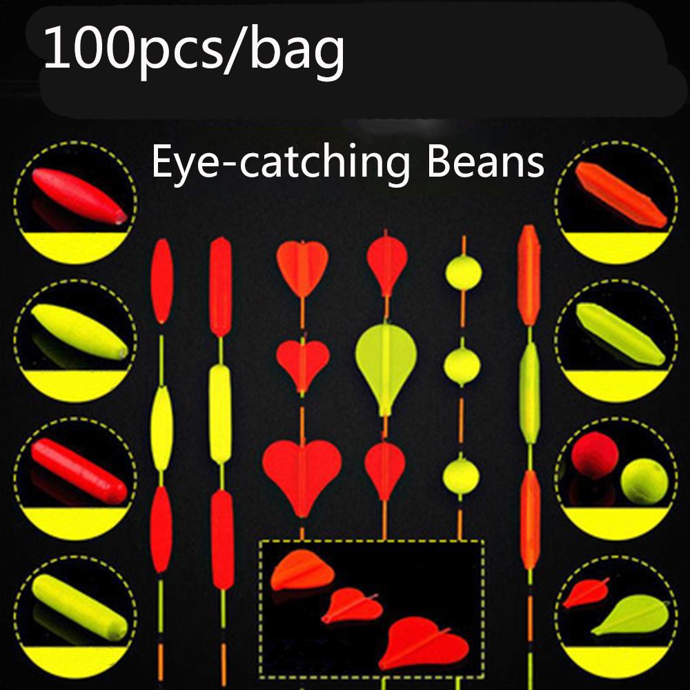 TOP Float Tail Eye-catching Bean Merah/Kuning Alat Peka Pengirim Sinyal Pancing