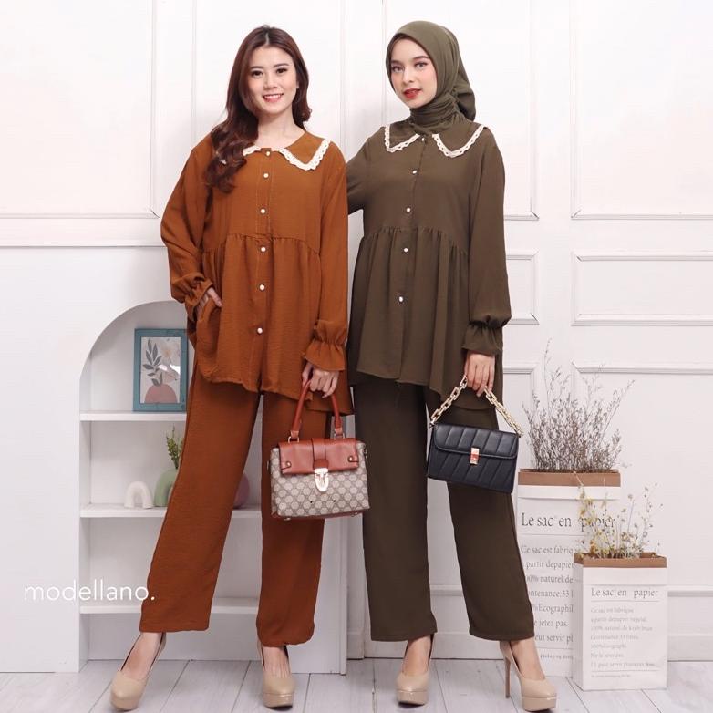 Setcel Crinkle Putty Jumbo Xxl Kancing Busui Bumil Muslim Polos Murah Pgmta