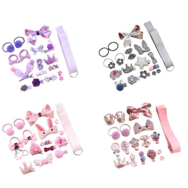 GAB - 18pcs Hair Clip/Jepitan Ikat Rambut Anak/ Aksesoris Rambut Anak  Import