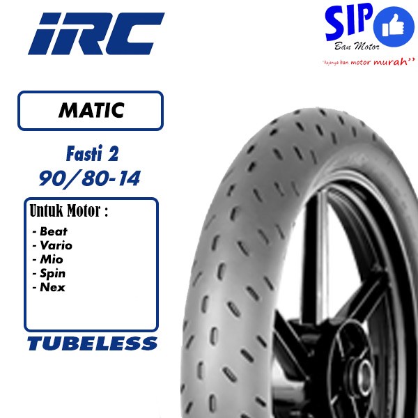 Ban racing ring 14 IRC Fasti 2 90 80 14 tubeless Ban Soft Compound