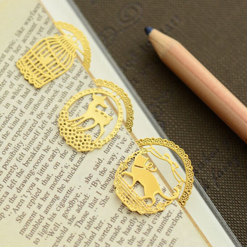 Student Office Stationery Bookmark Individual Creative Openwork Metal Bookmark