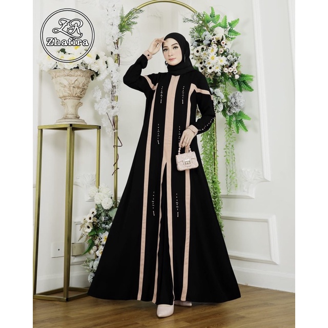 gamis zhafira / javina  / hikmat kw / gamis abaya
