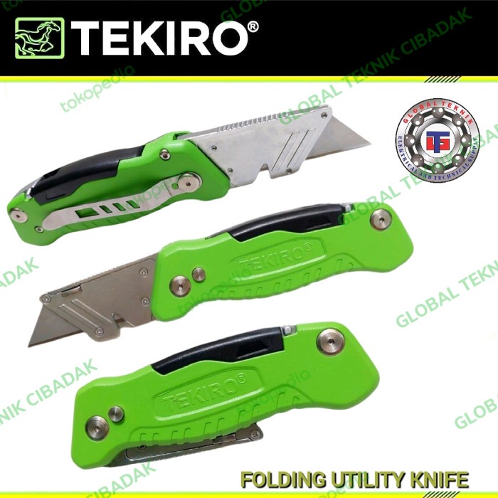 

Pemotong Tekiro Pisau Cutter Lipat Multifungsi/Folding Utility Knife