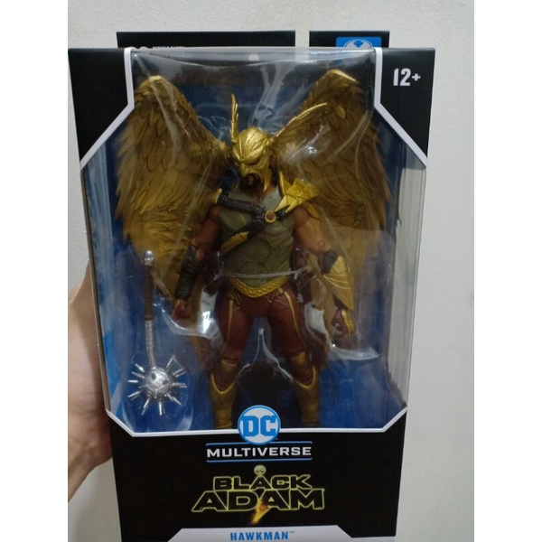 DC Multiverse Black Adam Hawk Man Mcfarlane Toys Original Hawkman MISB Baru Segelan