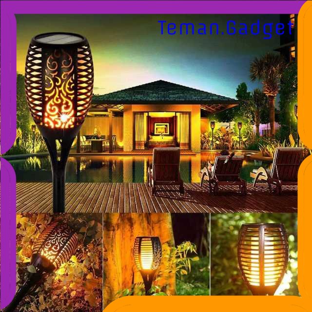 TG-LMP Warmtaste Lampu Taman Hias Obor Flame Light Solar IP65 Warm White - YMJ010