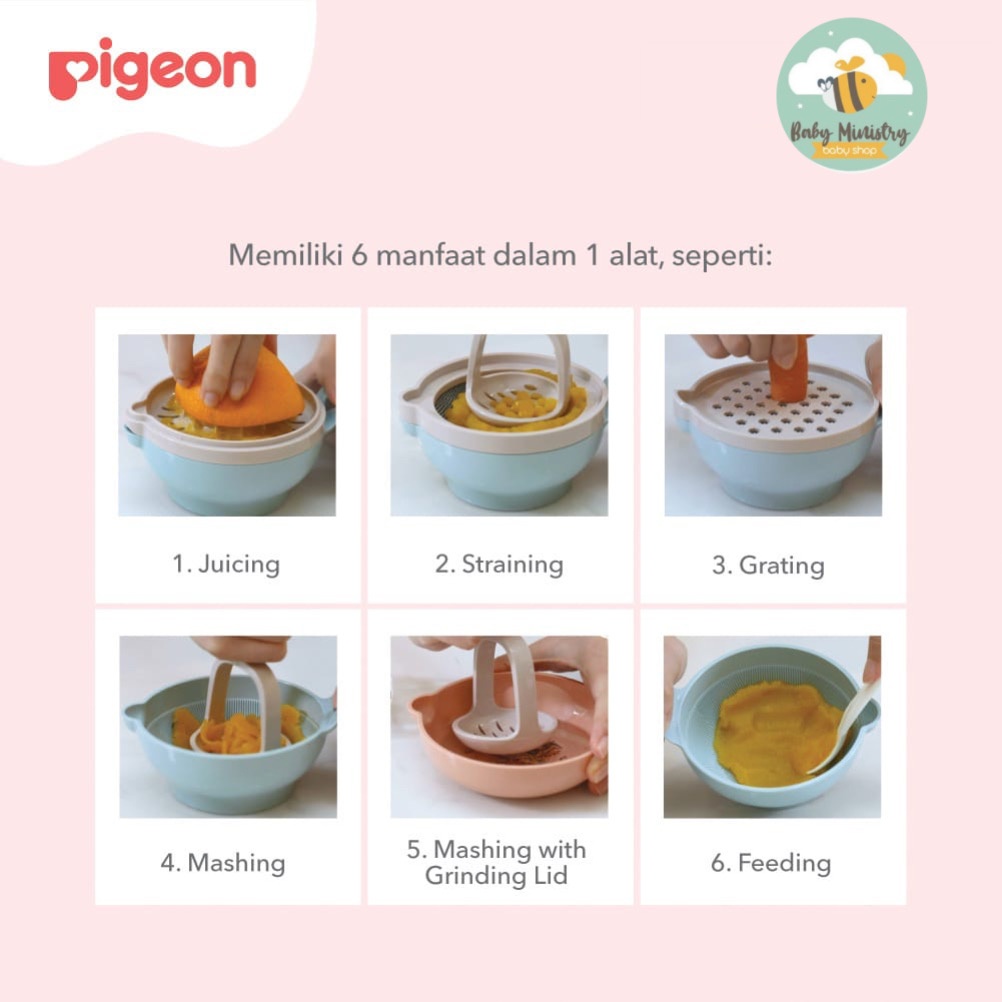 (NEW) PIGEON BABY FOOD MAKER / FOOD MAKER / PEMBUAT MPASI / MPASI / MANUAL / ALAT MPASI