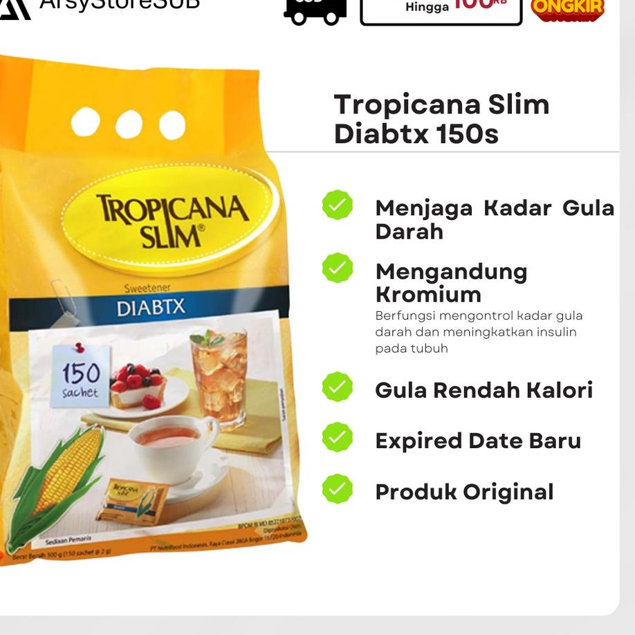 

♪ TROPICANA SLIM DIABTX Diabet isi 150 SACHET ✬